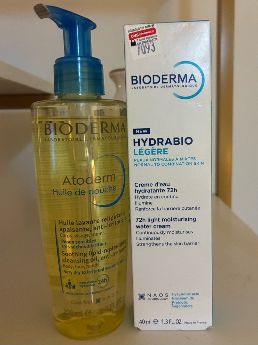 Bioderma Hydrabio Legere Lightweight Moisturizing Cream 40ml New